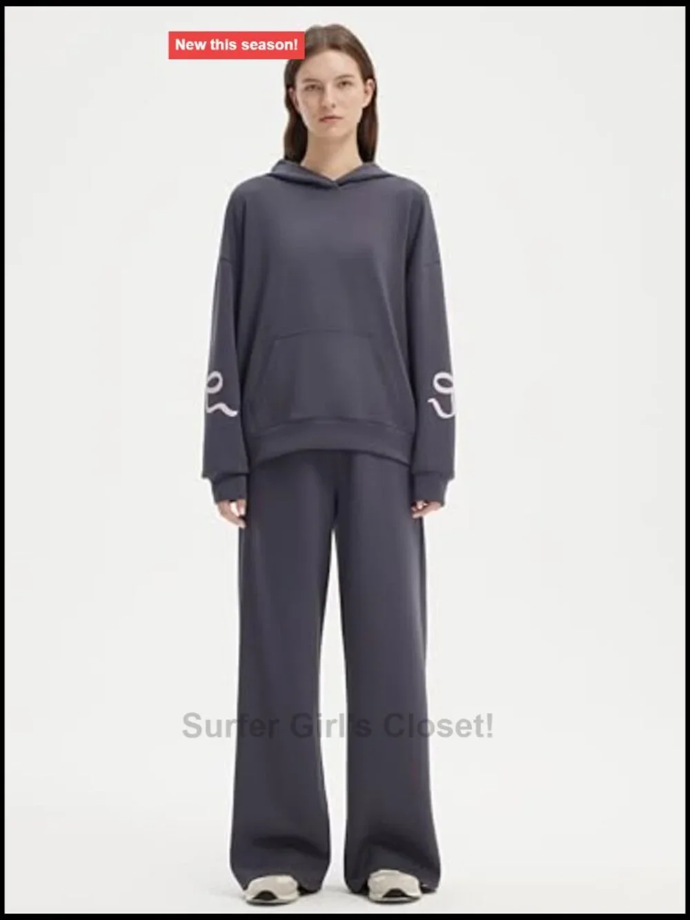 Soft Modal Oversized 2 Piece Hoodie and Jogger Set Lounge